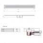 Aco ShowerDrain C 9010.88.22 Душевой канал (685 мм.)