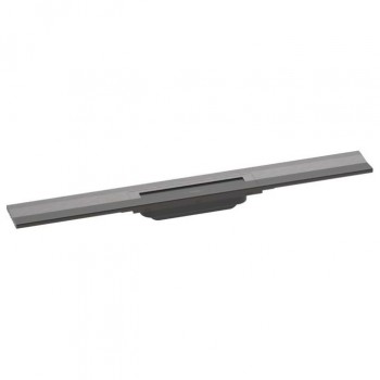 Верхняя часть слива для душа Hansgrohe RainDrain Flex для канала (пристенный) 700 мм, Brushed Black (56050340)