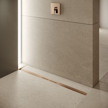 Профіль дренажний TECE Drainprofile, 800 мм, нерж. сталь, Brushed Red Gold (670803)