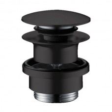 Донний клапан Hansgrohe з переливом push-open, чорний матовий (50100670)