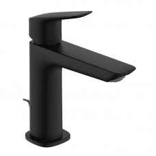 Змішувач Hansgrohe Logis Fine 110 для умивальника з донним клапаном pop-up, Matt Black (71251670)