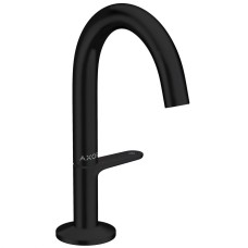 Змішувач для умивальника AXOR One Select 140 з донним клапаном push-open, Matt Black (48010670)