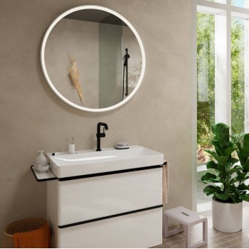 Змішувач Hansgrohe Tecturis S 210 Fine CoolStart для умивальника, поворотний вилив, Matt Black (73360670)