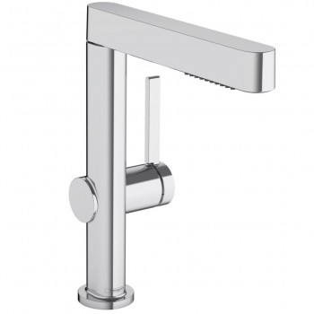 Змішувач для умивальника Hansgrohe Finoris 230 з витяжним душем 2jet і донним клапаном Push-Open, хром (76063000)