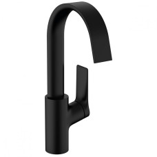 Змішувач для умивальника Hansgrohe Vivenis 210 з поворотним носиком та донним клапаном pop-up, Matt Black (75030670)