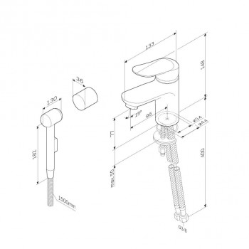 Змішувач для раковини Am Pm Sunny F85C03000