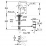Смеситель для раковины Grohe Essence 32628GL1 L-Size
