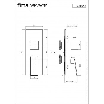 Смеситель для ванны Fima Fit F3389X6CR
