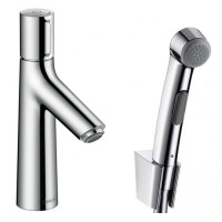 Змішувач для умивальника Hansgrohe Talis Select S 100 із зливним клапаном і гігієнічним гарнітуром, хром (72291000)
