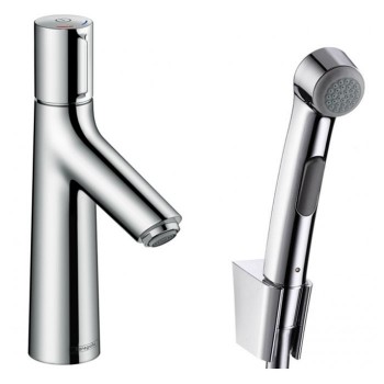 Змішувач для умивальника Hansgrohe Talis Select S 100 із зливним клапаном і гігієнічним гарнітуром, хром (72291000)