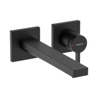 Змішувач Hansgrohe Tecturis E 225 для умивальника зі стіни, Matt Black (73051670)