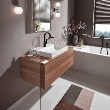 Смеситель для умывальника Hansgrohe Vivenis 210 с поворотным носиком, Matt Black (75032670)