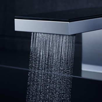 Змішувач для умивальника AXOR MyEdition 221 зі стіни, Chrome Black Glass (47060600)
