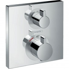 Термостат прихованого монтажу Hansgrohe Ecostat Square з запірним вентилем 1Jet, хром (15712000)