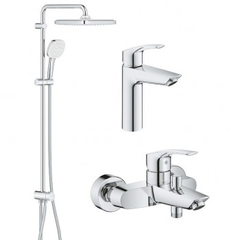 Набір змішувачів для ванної Grohe Eurosmart New 3 в 1, хром (UA123246R1)