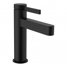Змішувач для умивальника Hansgrohe Finoris 110 з донним клапаном push-open, чорний матовий (76020670)