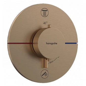 Термостат прихованого монтажу Hansgrohe ShowerSelect Comfort S на 1 функцію, Brushed Bronze (15553140)