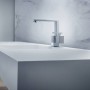 Змішувач для умивальника AXOR Edge 190 Push-Open, з алмазною огранюванням, хром (46021000)