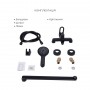 Комплект смесителей для ванной комнаты Lidz Latwa 001Black+Lidz Latwa 006Black+Lidz Latwa 005Black