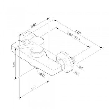 Смеситель для душа Am Pm X-Joy S F85B20033