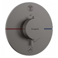 Термостат прихованого монтажу Hansgrohe ShowerSelect Comfort S на 1 функцію, Brushed Black Chrome (15553340)