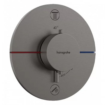 Термостат прихованого монтажу Hansgrohe ShowerSelect Comfort S на 1 функцію, Brushed Black Chrome (15553340)