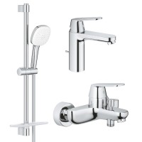 Набір змішувачів для ванної Grohe Eurosmart Cosmopolitan 3 в 1, хром (UA126112M3)