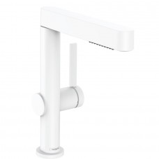 Змішувач для умивальника Hansgrohe Finoris 230 з 2JET та push-open, білий матовий (76063700)