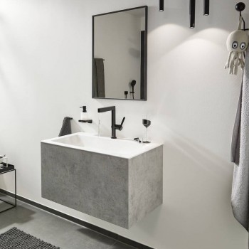 Змішувач для умивальника Hansgrohe Finoris 230 з 2JET та push-open, білий матовий (76063700)