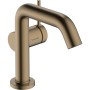 Смеситель для умывальника HansgroheTecturis S 110 Fine CoolStart без донного клапана, Brushed Bronze (73321140)