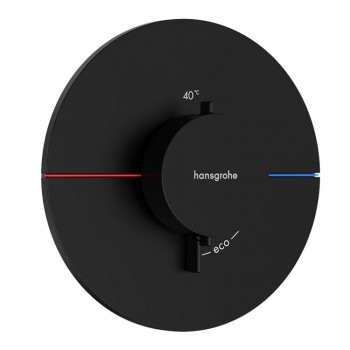 Термостат для душу Hansgrohe ShowerSelect Comfort S HighFlow, прихованого монтажу, Matt Black (15559670)