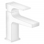 Смеситель для умывальника Hansgrohe Metropol 100 с донным клапаном push-open, белый матовый (32500700)