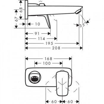 Hansgrohe Logis 71220000 Змішувач для раковини