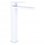 Змішувач для раковини Qtap Gemini високий QTGEM269CRW45679 Chrome/White