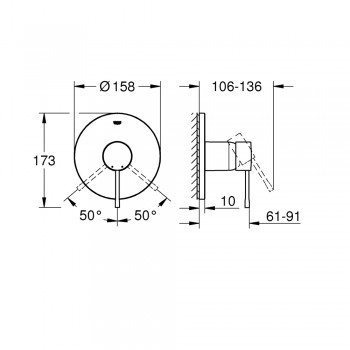 Смеситель для душа Grohe Essence 24168GL1