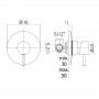 Змішувач для душу Paffoni Light LIG 010 ST 70 steel looking