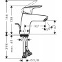 Змішувач для раковини Hansgrohe Logis 71070000