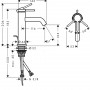 Смеситель для раковины Hansgrohe Tecturis S 73310000