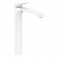 Смеситель для умывальника Hansgrohe Vivenis 250 с донным клапаном pop-up, белый матовый (75040700)