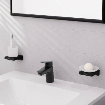 Змішувач Hansgrohe Logis 70 для умивальника, Matt Black (71070670)