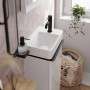 Змішувач для умивальника Hansgrohe Tecturis S 80 CoolStart без донного клапана, Matt Black (73301670)