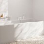 Смеситель на край ванны Hansgrohe Tecturis E врезной на 3 отверстия с sBox, Matt White (73443700)