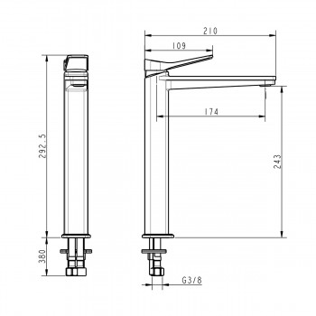 Devit Up 81X11120B Смеситель для раковины