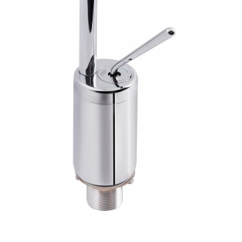 Змішувач для раковини Qtap Virgo з поворотним виливом високий QTVIR1066H103C Chrome