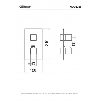 Смеситель для душа Nobili Mia WE00102/QCR