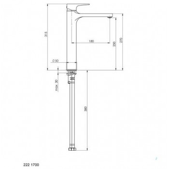 Смеситель для раковины Steinberg 222 1700