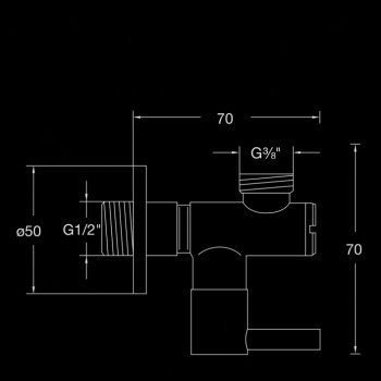 Steinberg 100 1640S Вентиль угловой 1/2" x 3/8"
