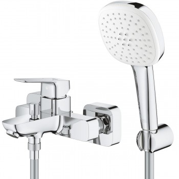 Grohe 1018140000 Cubeo Смеситель однорычажный для ванны с ручным душем, хром.