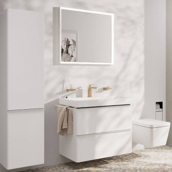 Змішувач для раковини Hansgrohe Tecturis E без зливного гарнітуру, бронза (73011140)