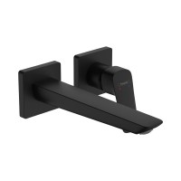 Змішувач для умивальника Hansgrohe Logis Fine 205 зі стіни прихованого монтажу, Matt Black (71256670)